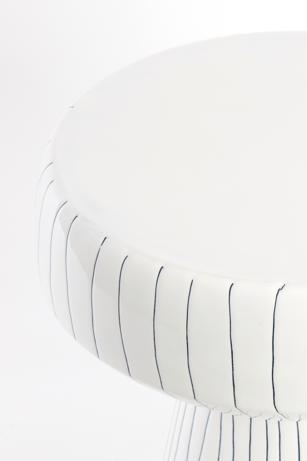 Bijzettafel Dakwa 8211 Wit 8211 38cm