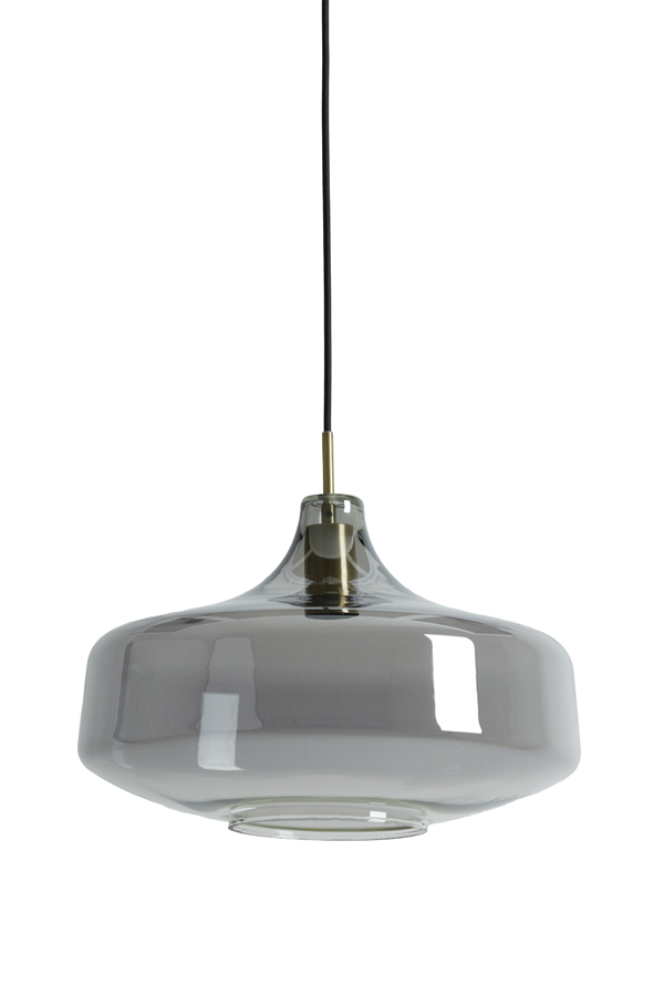 Hanging Lamp 39 5 215 27 Cm Solna Antique Bronze Smoked Glass