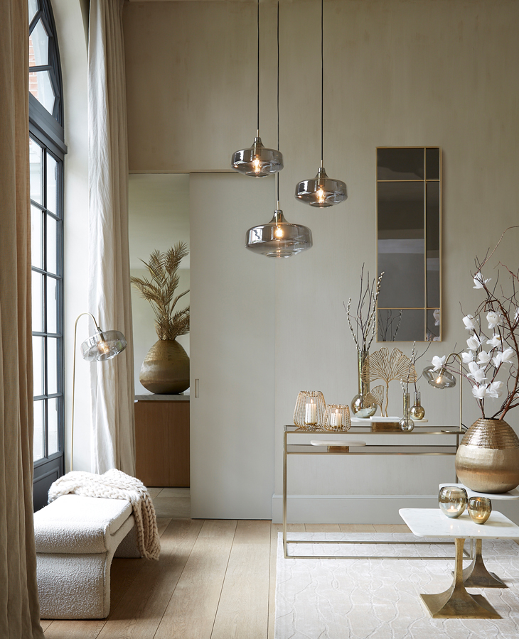 Hanging Lamp 39 5 215 27 Cm Solna Antique Bronze Smoked Glass
