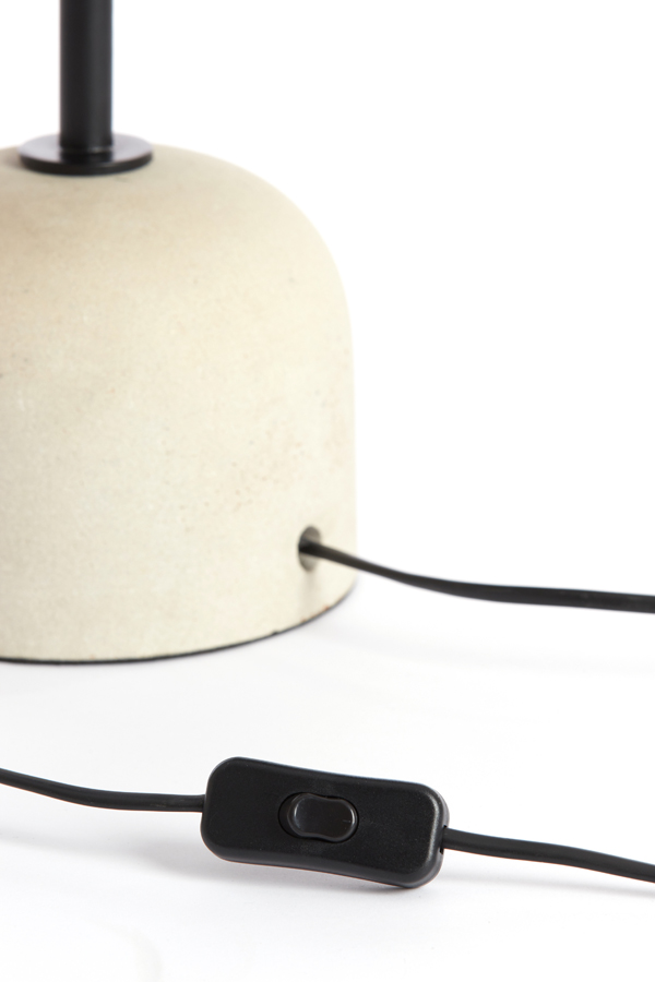 Table Lamp 26 215 61 Cm Joley Matt Black White Marble