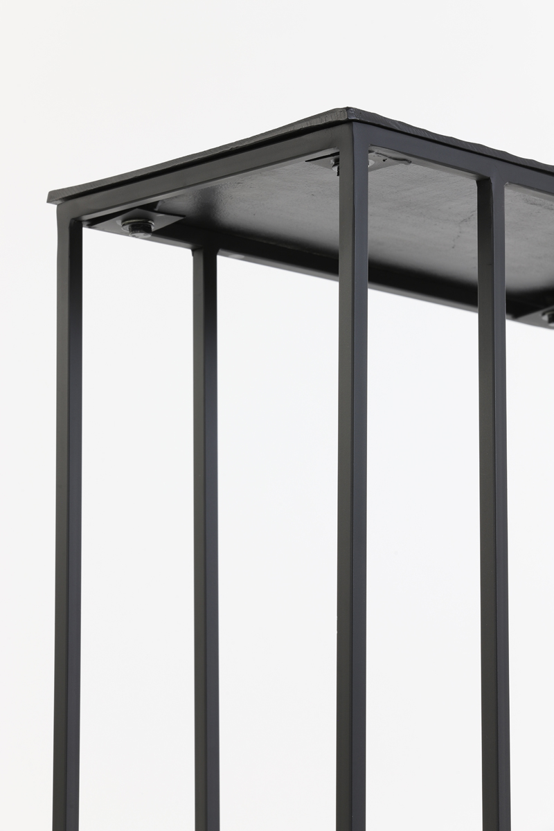 Bijzettafel Macy 8211 Zwart 8211 48x26x60cm