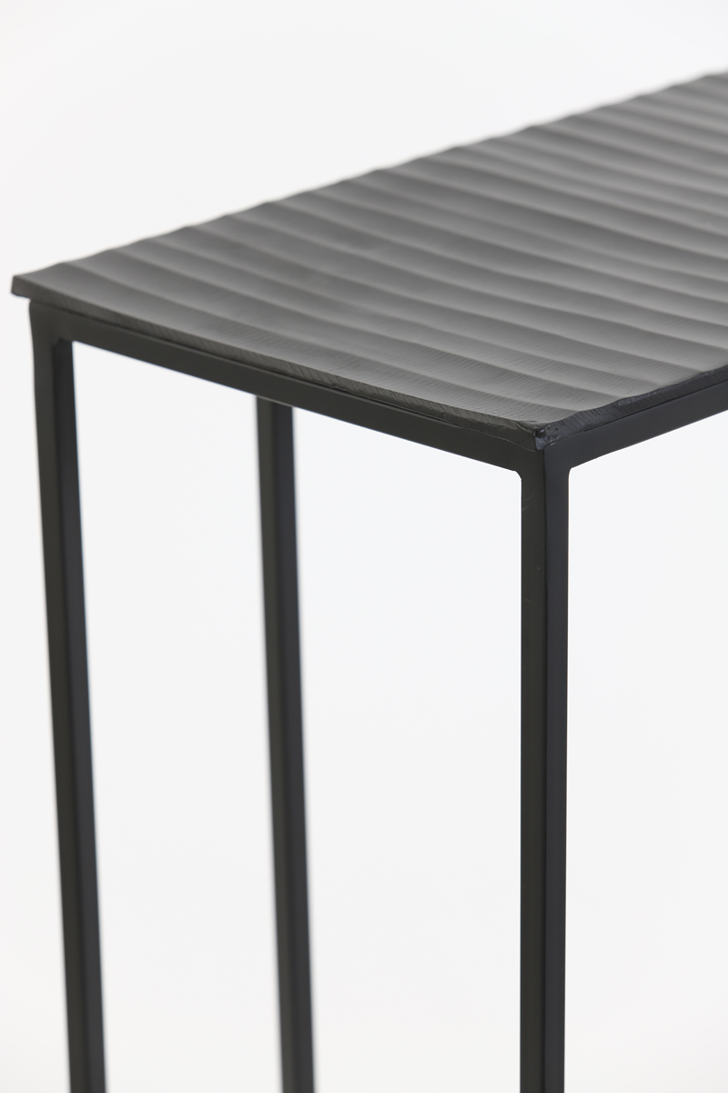 Bijzettafel Macy 8211 Zwart 8211 48x26x60cm