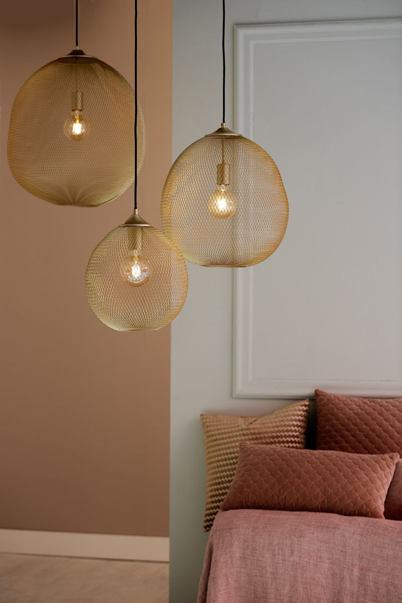 Hanglamp 50x58cm Moroc Goud