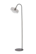 Floor lamp 45x29,5x160 cm SOLNA matt black+smoked glass