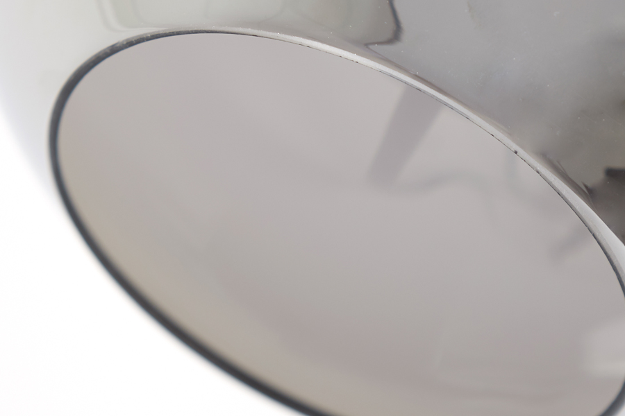 Hanglamp 40x34cm Mayson Smoked Glas Mat Zwart