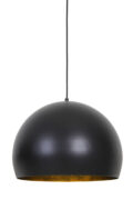 Hanglamp 56x40 cm JAICEY mat zwart-goud