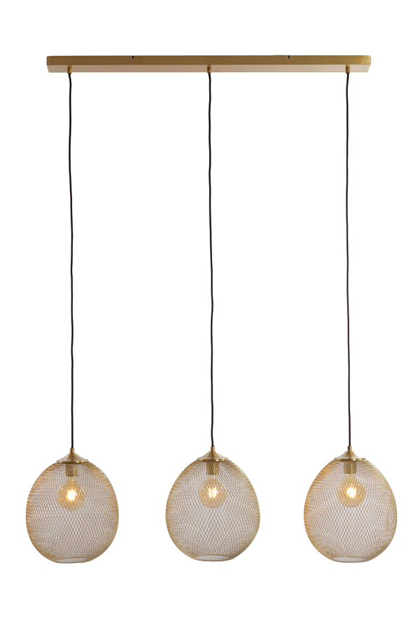 Hanglamp 3l 104x30x34 Cm Moroc Goud
