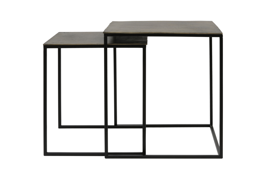 Bijzettafel Banos 8211 Antiek Brons 8211 Set
