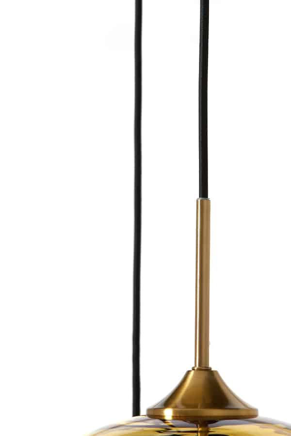 Hanging Lamp 3l 40 215 160 Cm Mayson Glass Gold Clear Gold