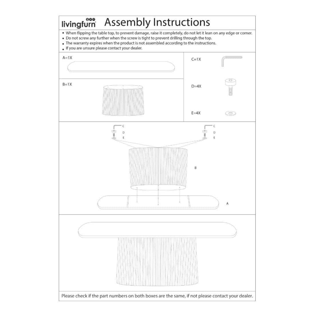 Wandtafel Salvator 8211 Walnoot 8211 140 Cm