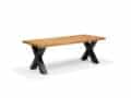 Eetkamertafel Xilo - Mangohout - Metaal - 180x100 cm