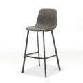 Barkruk Bari Zwart Stof Vintage Taupe