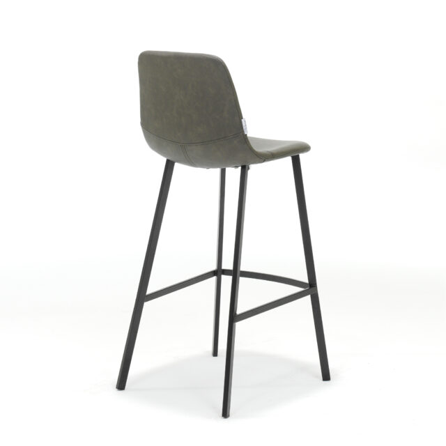 Barkruk Bari Zwart Stof Vintage Taupe