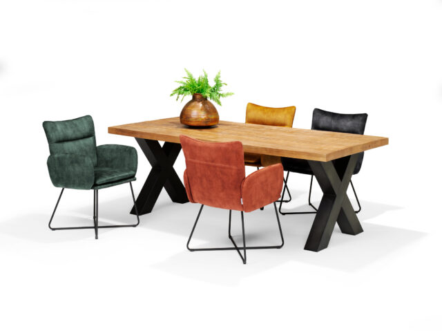 Eetkamertafel Xilo 8211 Mangohout 8211 220x100cm