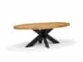Eetkamertafel Stellar - Mangohout - Metaal - 240x120 cm - Ovaal