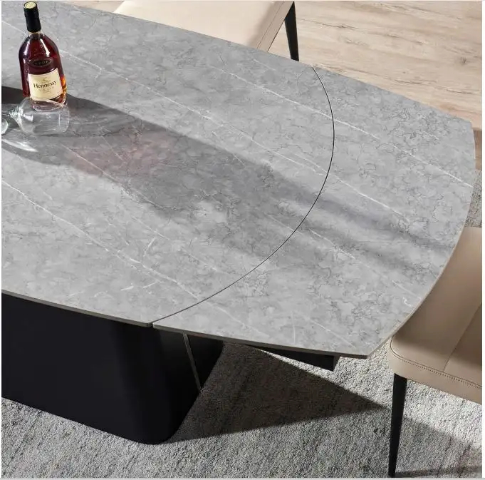 Eetkamertafel Rick Uitschuif 160 215 90 2 X 40cm Deckstone Wit Marmer