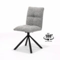 Eetkamerstoel Leon MT2-Stof Alpine Steel #149, draaivoet 180