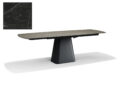 Eetkamertafel Rick - Deckstone Zwart Marmer - Uitschuif - 160x90cm (+2x40cm)