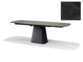 Eetkamertafel Rick - Deckstone Zwart Marmer - Uitschuif - 160x90cm (+2x40cm)