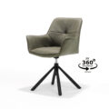 Armstoel Rapid T2-360 Bull Microleder Forest #162, draaivoet 360