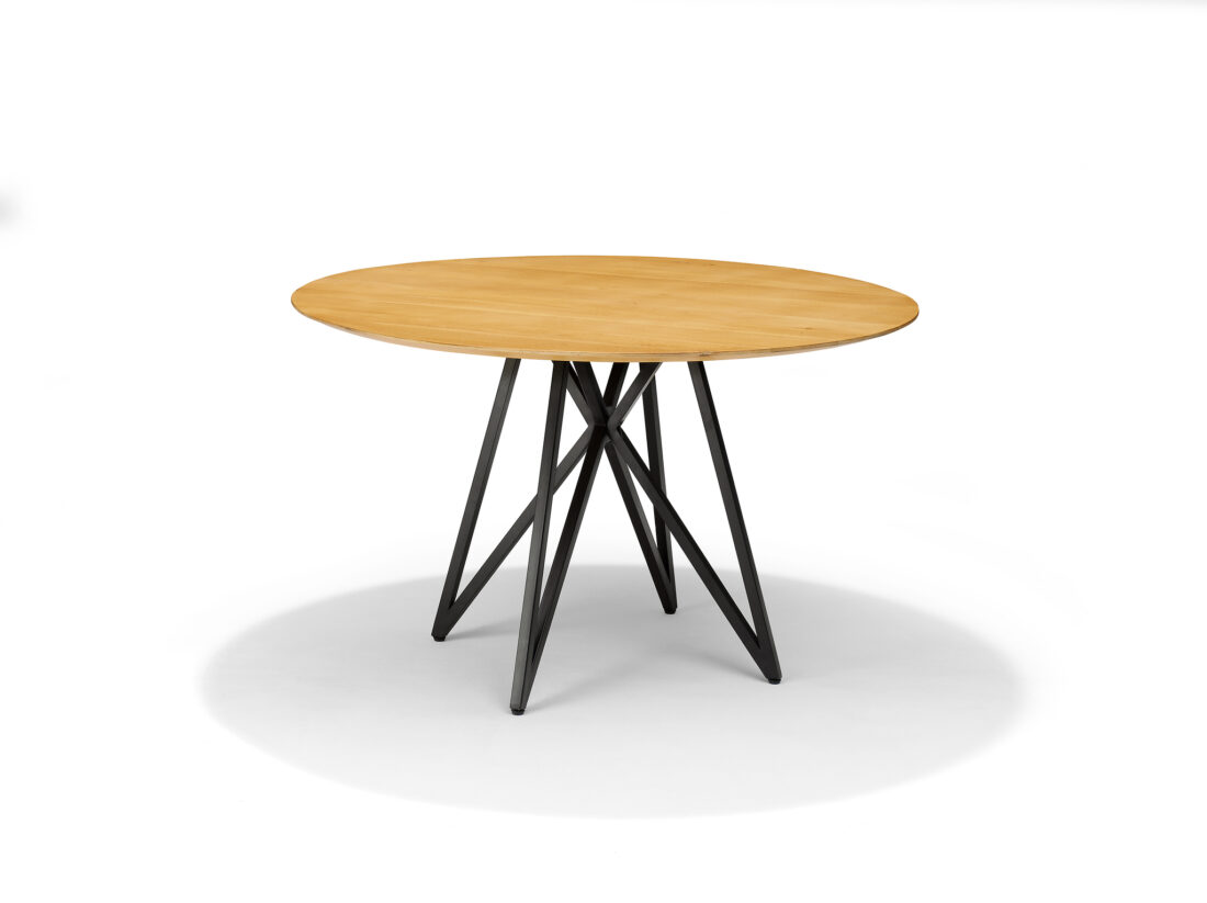 Eetkamertafel Triton 8211 130cm Rond 8211 Mango Naturel