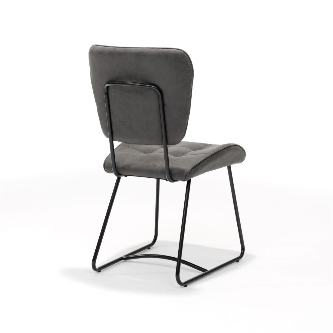 Eetkamerstoel Bailey Sl Zwart 8211 Stof Soft Antraciet