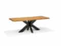 Eetkamertafel Stellar - Mangohout - Metaal - 200x100 cm