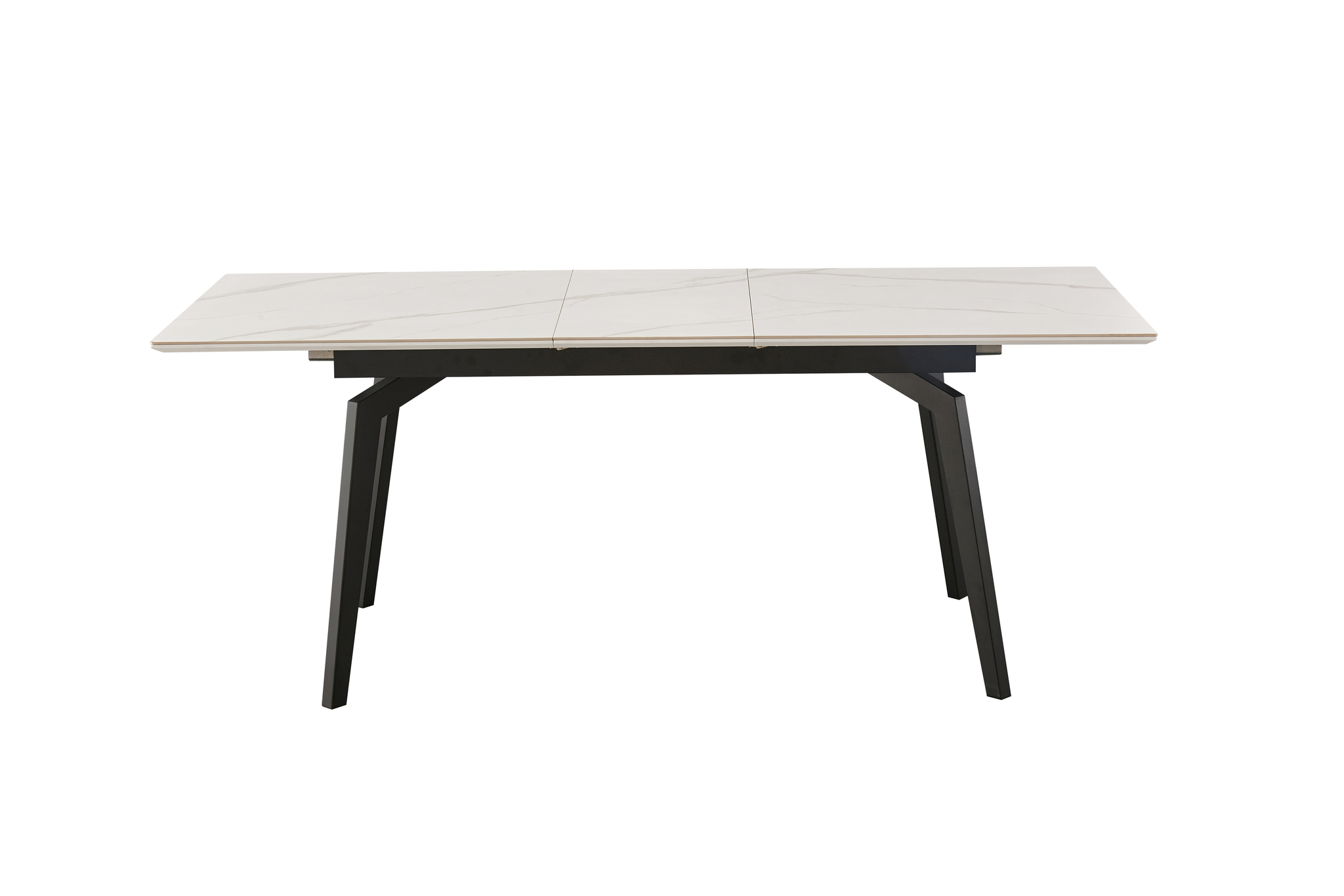 Eetkamertafel Venus Uitschuif 160 215 90 1 X 40cm Deckstone Wit Marmer