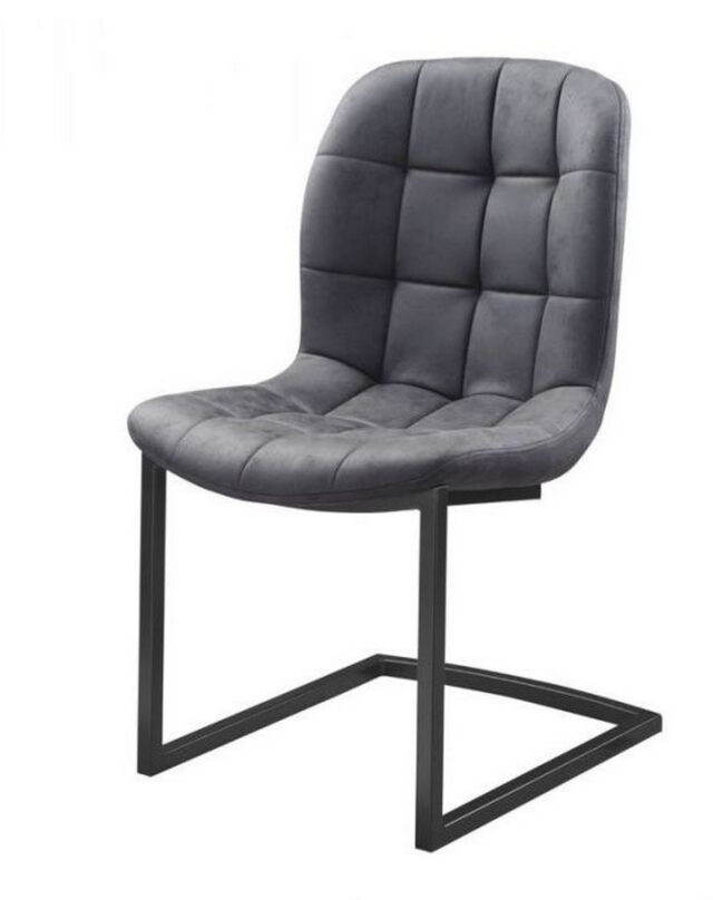Eetkamerstoel Savannah Zwart 8211 Stof Soft Antraciet