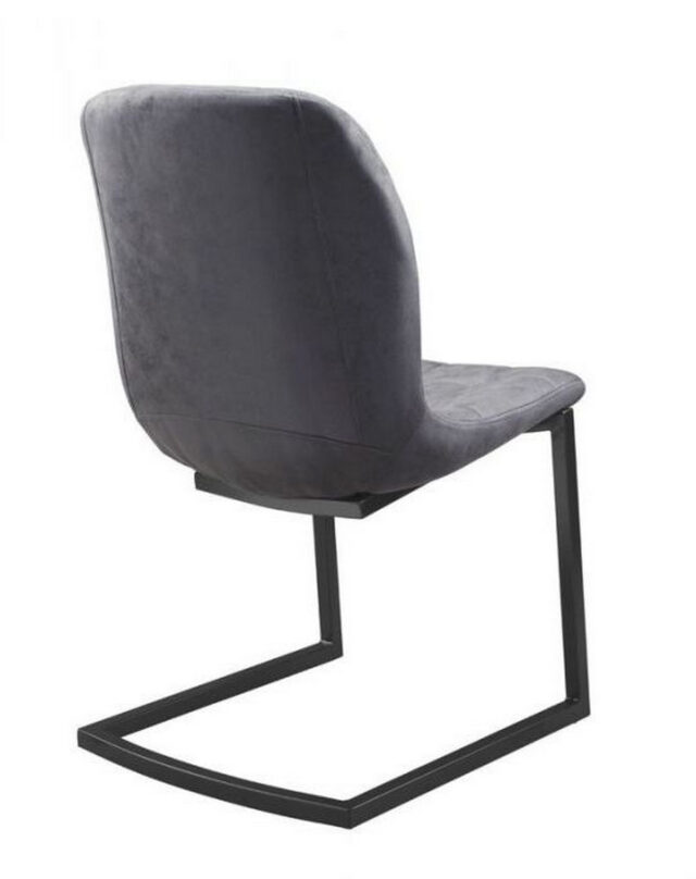Eetkamerstoel Savannah Zwart 8211 Stof Soft Antraciet