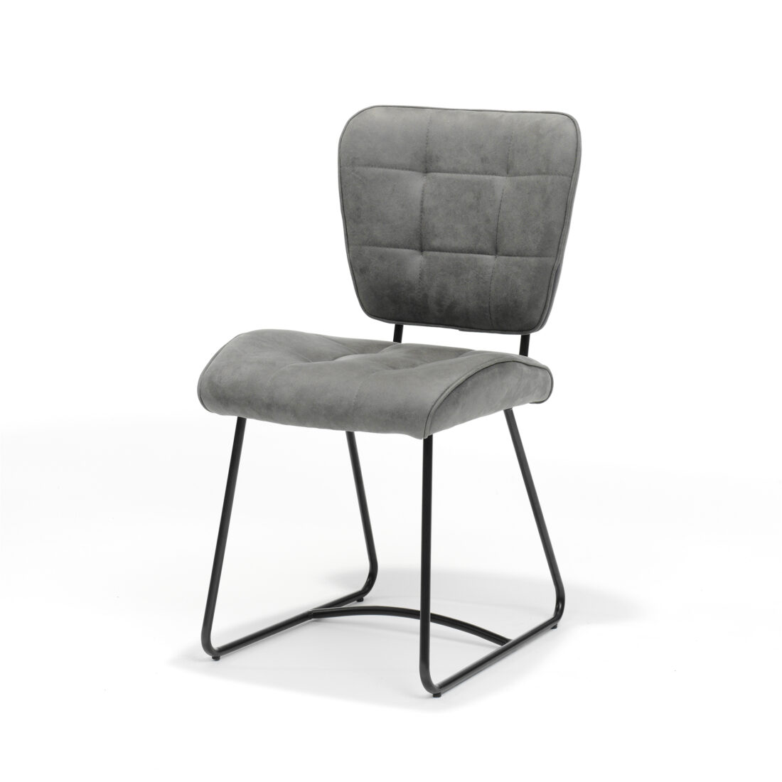Eetkamerstoel Bailey Sl Zwart 8211 Stof Soft Steel