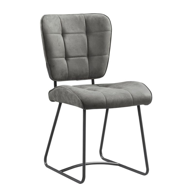 Eetkamerstoel Bailey Sl Zwart 8211 Stof Soft Steel
