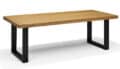 Eetkamertafel Uber - Eiken dessert - Metaal - 220x100 cm - 6 cm