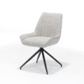 Eetkamerstoel Montana - Stof Teddy Clay - Draaivoet zwart metaal