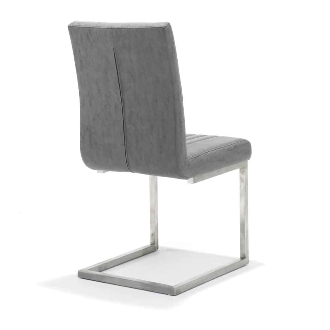 Eetkamerstoel Pleat Rvs Africa Pu Grijs Ms 12 Ukfr