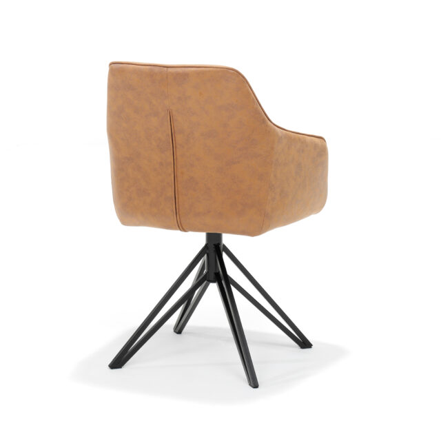Armstoel Berry Draaivoet 8211 Stof Soft Cognac
