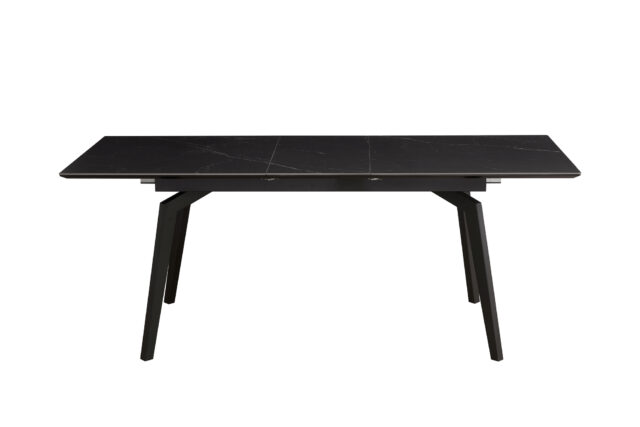 Eetkamertafel Venus Uitschuif 160 215 90 1 X 40cm Deckstone Zwart Marmer