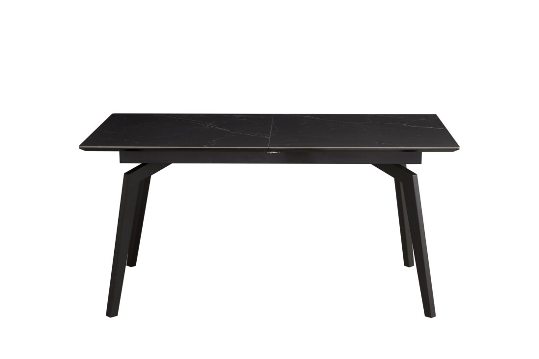 Eetkamertafel Venus Uitschuif 160 215 90 1 X 40cm Deckstone Zwart Marmer