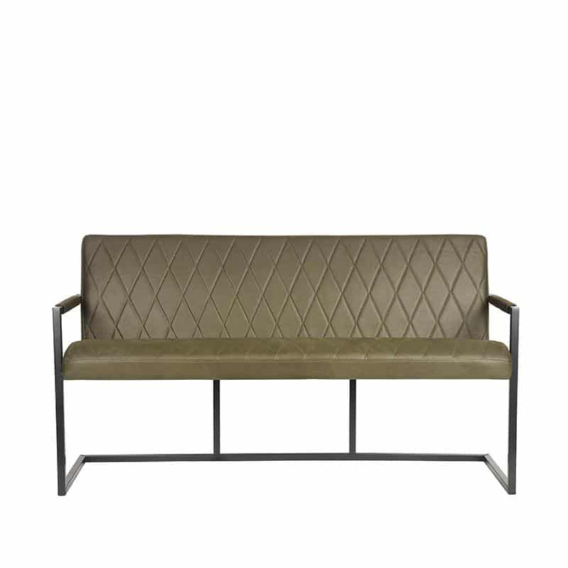 Eetkamerbank Denmark 8211 Army Green 8211 Microfiber 8211 155 Cm