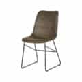 Eetkamerstoel Slim - Army green - Microfiber (minimale bestelling 2 stuks)