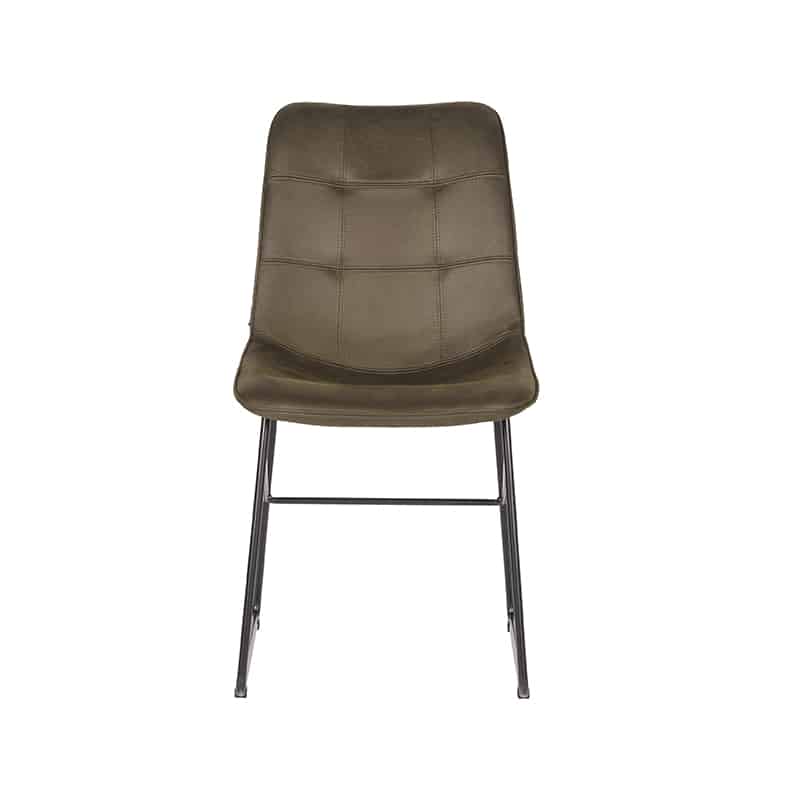 Eetkamerstoel Slim 8211 Army Green 8211 Microfiber Minimale Bestelling 2 Stuks