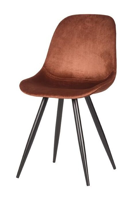 Eetkamerstoel Capri 8211 Rust 8211 Fluweel Minimale Bestelling 2 Stuks Eetkamerstoel Capri 8211 Rust 8211 Fluweel Minimale Bestelling 2 Stuks