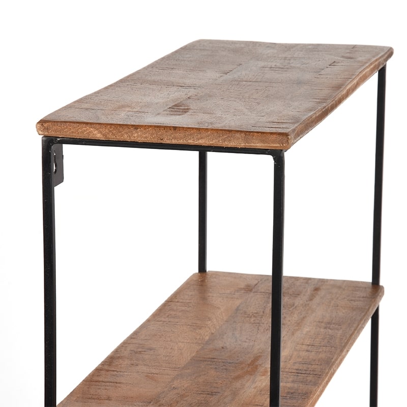 Wanddecoratie Vintage Wandplank 8211 Rough 8211 Mangohout 8211 L