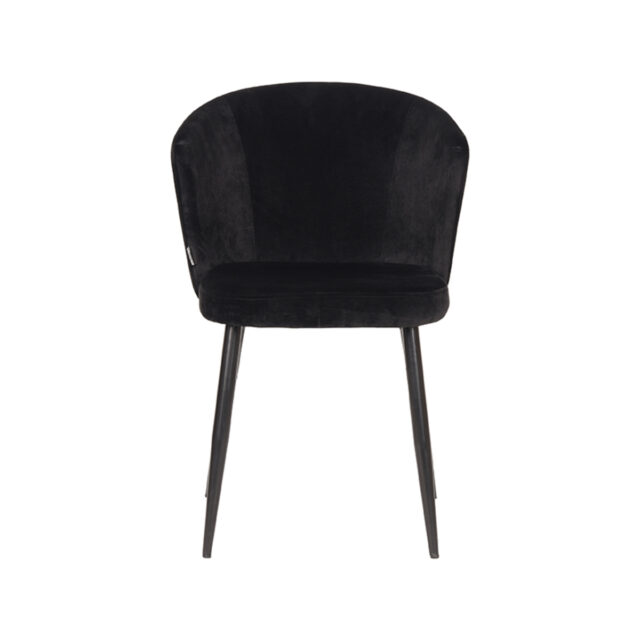Eetkamerstoel Wave 8211 Zwart 8211 Fluweel Minimale Bestelling 2 Stuks