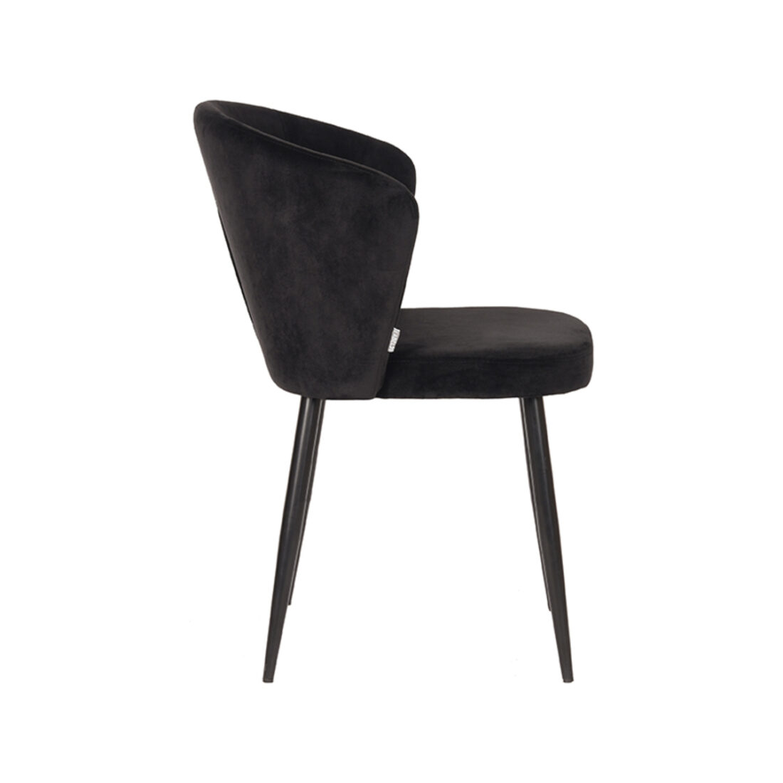 Eetkamerstoel Wave 8211 Zwart 8211 Fluweel Minimale Bestelling 2 Stuks