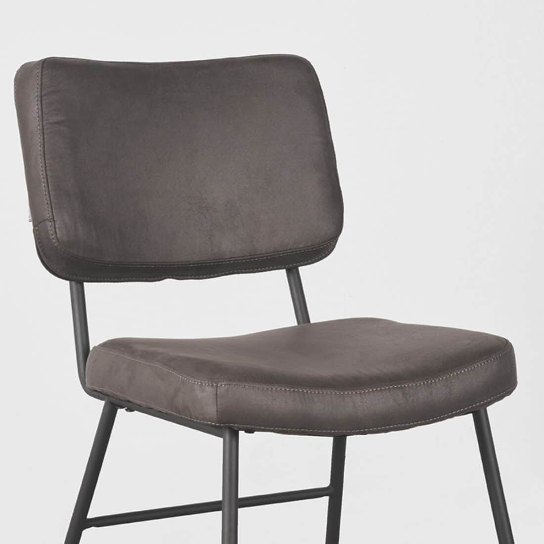 Eetkamerstoel Noah 8211 Antraciet 8211 Microfiber Minimale Bestelling 2 Stuks