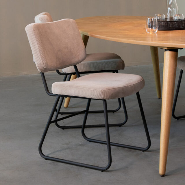 Eetkamerstoel Noah 8211 Naturel 8211 Boucle Minimale Bestelling 2 Stuks