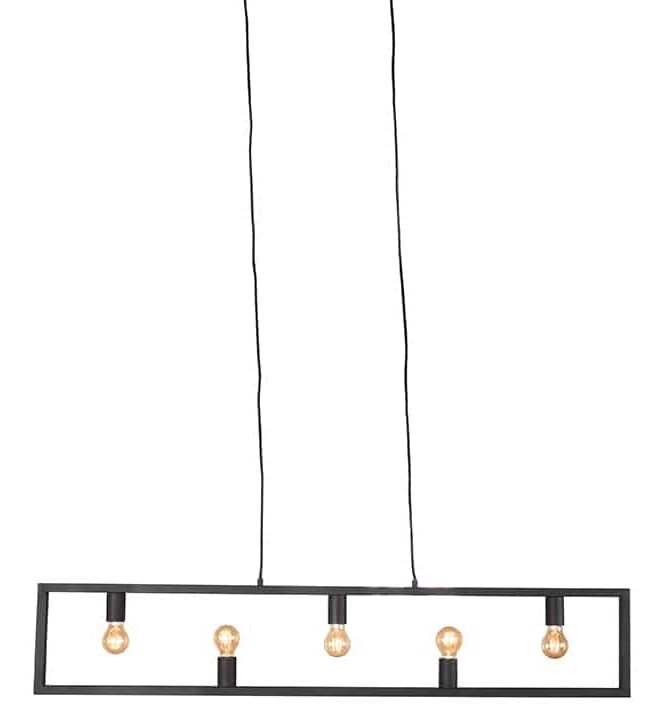 Hanglamp Quadrato 8211 Zwart 8211 Metaal