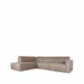 LABEL51 Bank Kay - Taupe - Microfiber - Ottomane + 2,5-Zits
