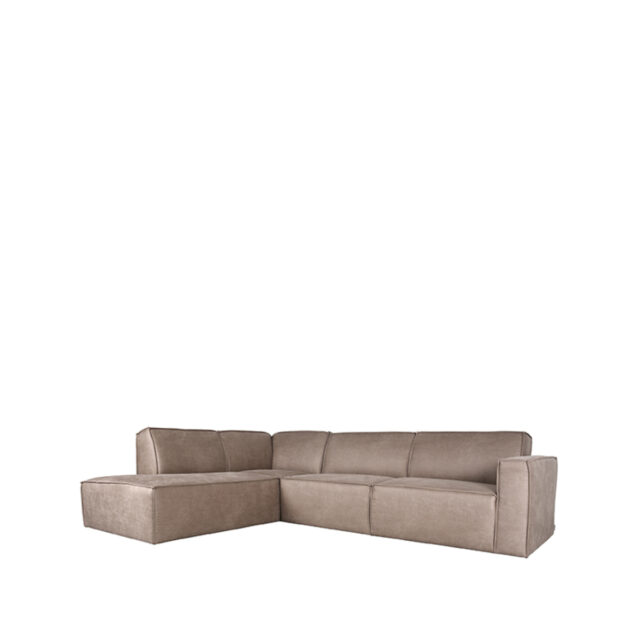 Label51 Bank Kay 8211 Taupe 8211 Microfiber 8211 Ottomane 2 5 Zits